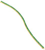 Tennis Bracelet with Round Green Emeralds in 18k Yellow Gold