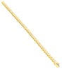 Tennis Bracelet with Round Diamonds in 14K Yellow Gold