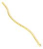 Tennis Bracelet with Round Diamonds in 14K Yellow Gold